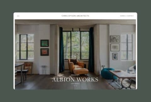 Chris Dyson | Architecture Web Design | Web Build | Work | SED Digital