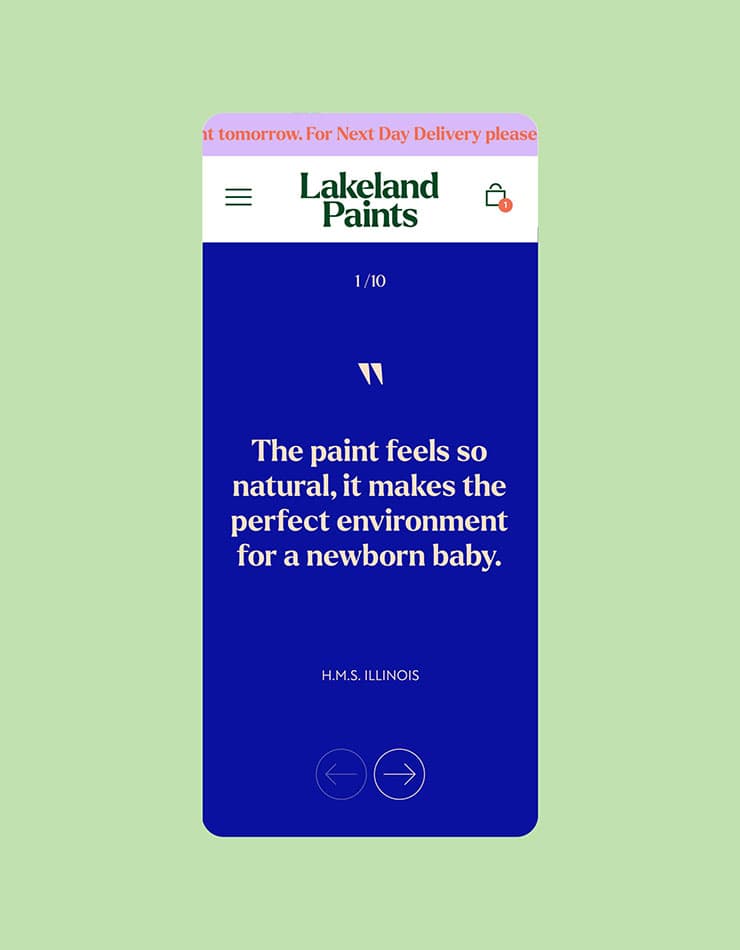 Lakeland Paints | UI & UX Design | Work | SED Digital