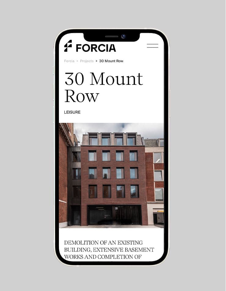 Forcia | UI & UX Design | Work | SED Digital