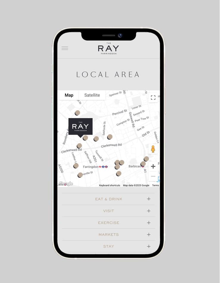 The Ray | Web Build | Work | SED Digital