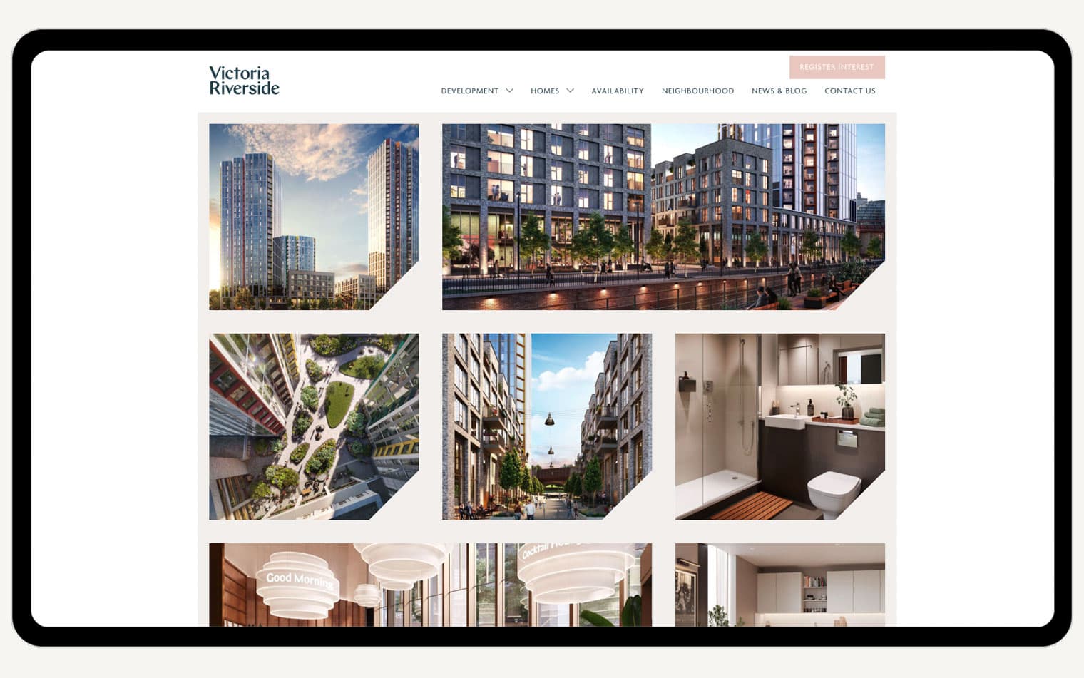 Victoria Riverside | Property Branding & Web Design | Steve Edge Design