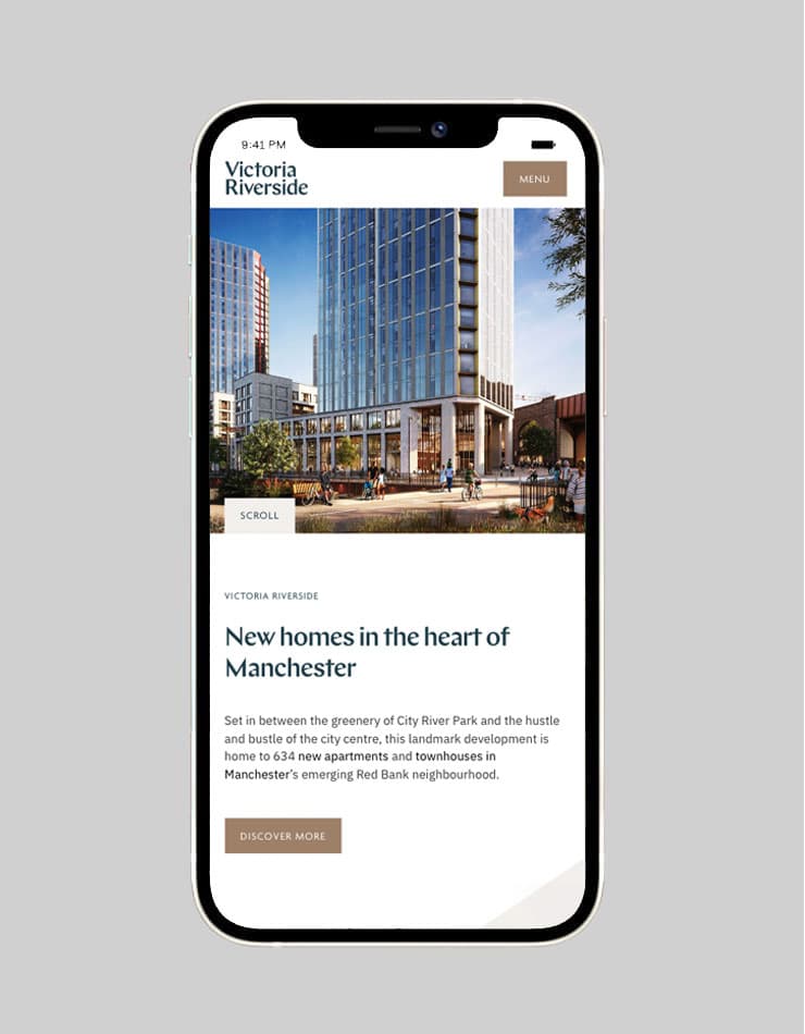 Victoria Riverside | Property Branding & Web Design | Steve Edge Design