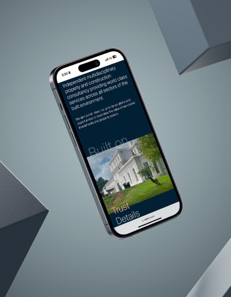 Adair | Construction Consultancy Website Development & Design | Work | SED Digital